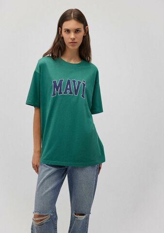 MAVİ KADIN MAVİ BASKILI TİŞÖRT Antique Green 1600843-71918