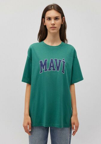 MAVİ KADIN MAVİ BASKILI TİŞÖRT Antique Green 1600843-71918