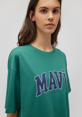 MAVİ KADIN MAVİ BASKILI TİŞÖRT Antique Green 1600843-71918