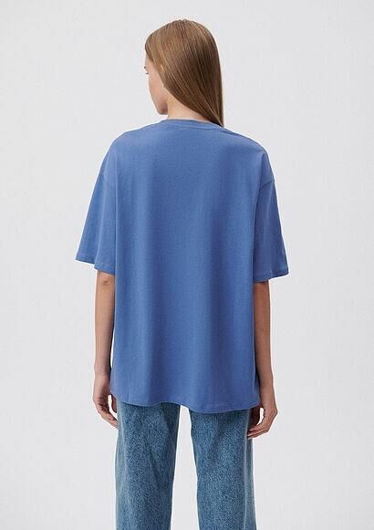 MAVİ KADIN MAVİ BASKILI TİŞÖRT Bleached Denim 1600843-70662