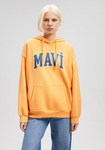 MAVİ KADIN MAVİ LOGO KAPÜŞONLU SWEATSHIRT Mock Oran 1600361-71407