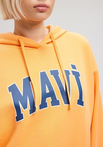 MAVİ KADIN MAVİ LOGO KAPÜŞONLU SWEATSHIRT Mock Oran 1600361-71407
