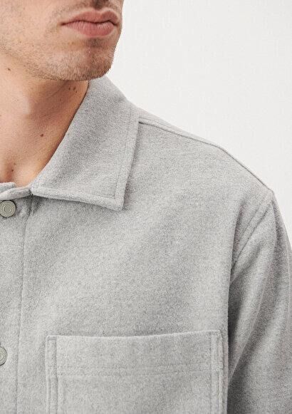 MAVİ ERKEK UZUN KOL GÖMLEK Açık Gri Melanj 0210794-80196