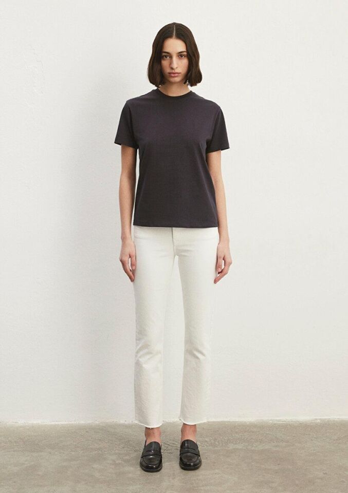 MAVİ KADIN BASIC SHORT SLEEVE TEE Kömür 1600965-70087