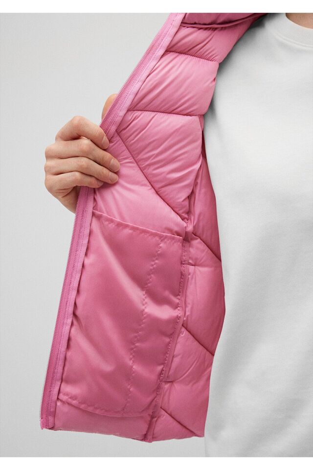 MAVİ KADIN DİK YAKA CEKET Ayışığı Leylak 110698-85523