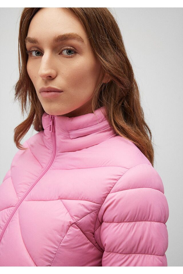 MAVİ KADIN DİK YAKA CEKET Ayışığı Leylak 110698-85523