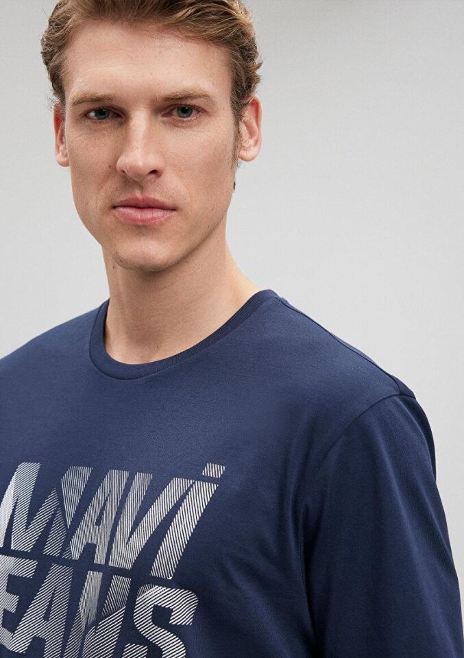 MAVİ ERKEK MAVI LOGO TİŞÖRT Gece Lacivert 0610260-70490