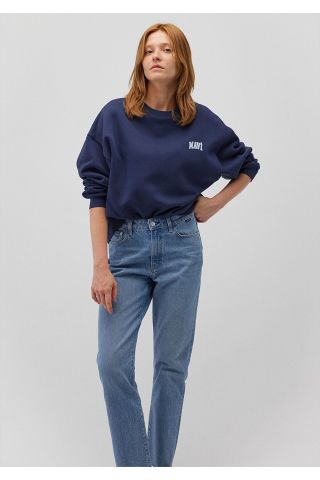 MAVİ KADIN MAVİ LOGO SWEATSHIRT İndigo Mavi 1611600-70487