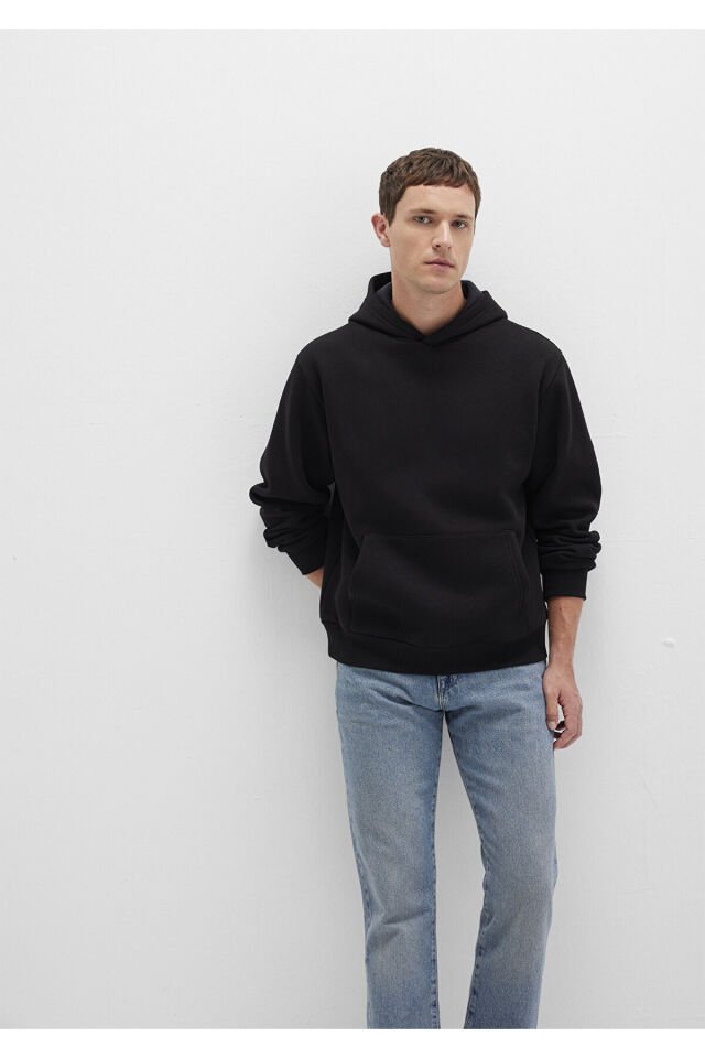 MAVİ ERKEK KAPÜŞONLU SWEATSHIRT Siyah 0S10275-900