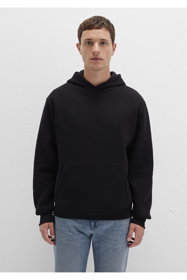 MAVİ ERKEK KAPÜŞONLU SWEATSHIRT Siyah 0S10275-900