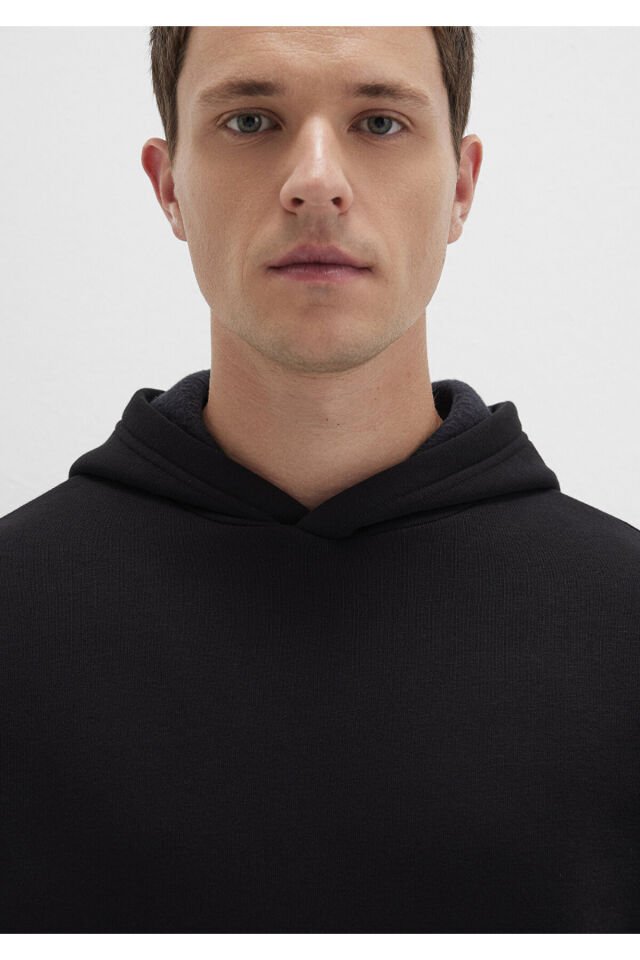 MAVİ ERKEK KAPÜŞONLU SWEATSHIRT Siyah 0S10275-900