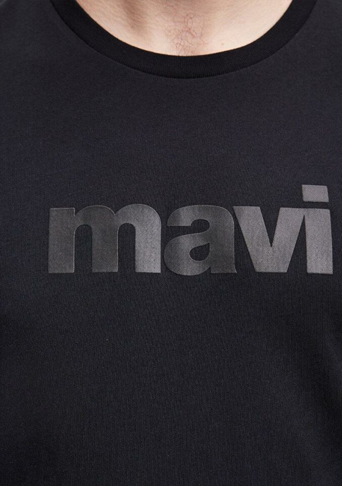MAVİ ERKEK MAVİ BASKILI TİŞÖRT Siyah 065199-900