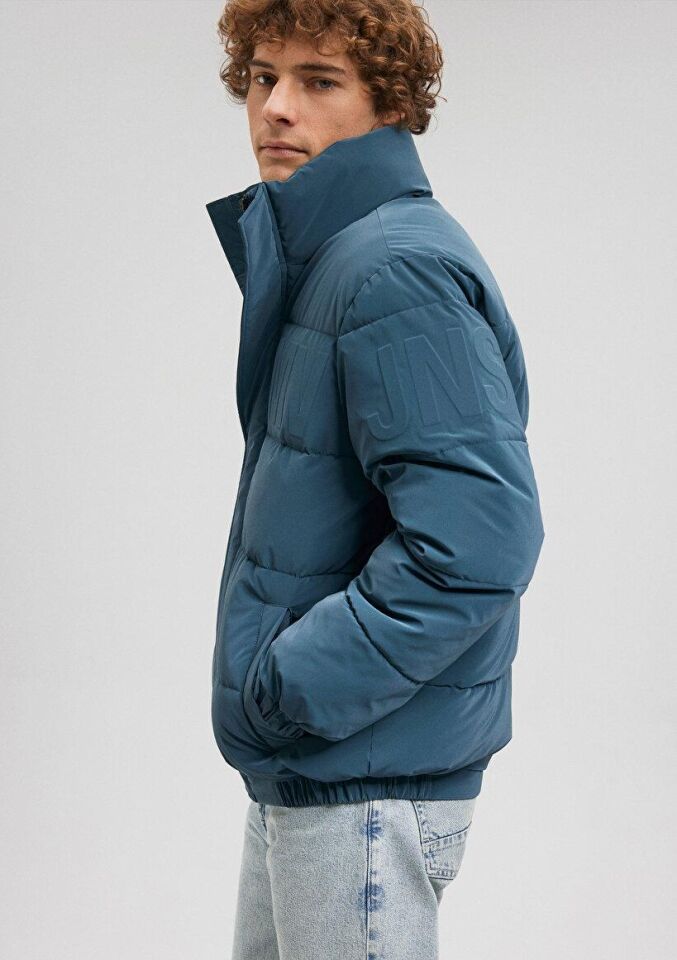 MAVİ ERKEK YÜKSEK YAKA CEKET Yıldız Mavi 0110139-70771