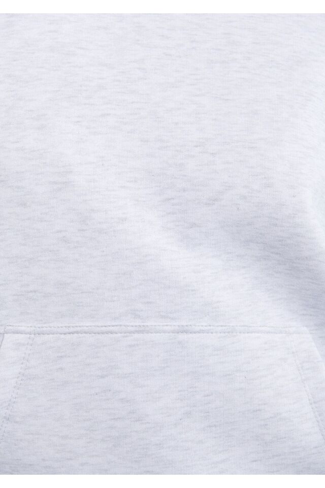 MAVİ KADIN KAPİŞONLU SWEATSHIRT Kar Gri MelanJ 167299-85438