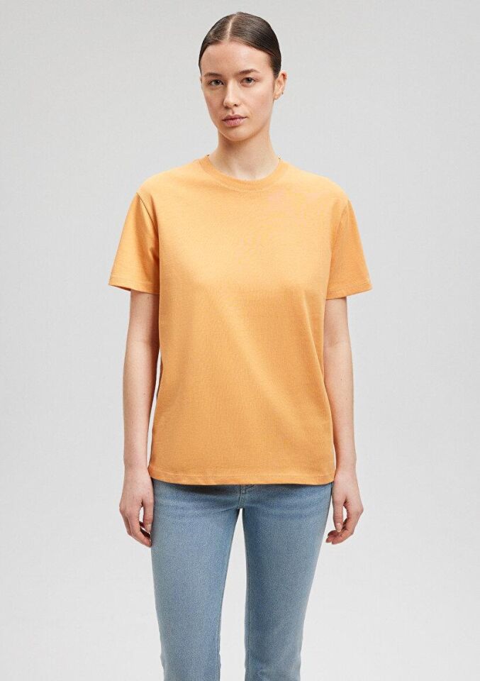 MAVİ KADIN BASIC SHORT SLEEVE TEE Apricot Tan 1600965-71405