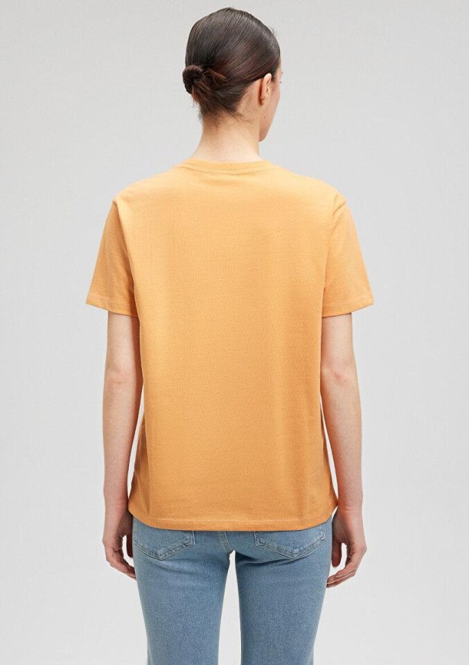 MAVİ KADIN BASIC SHORT SLEEVE TEE Apricot Tan 1600965-71405