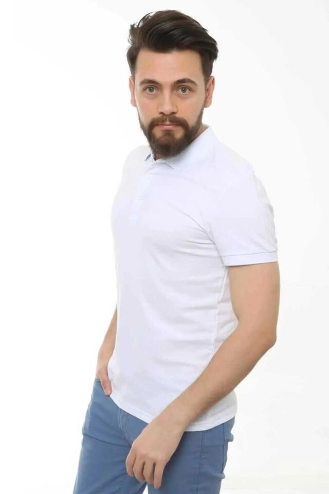 CAZADOR ERKEK 4613 POLO PİKE T-SHIRT 23YCEEO04613 BEYAZ - M