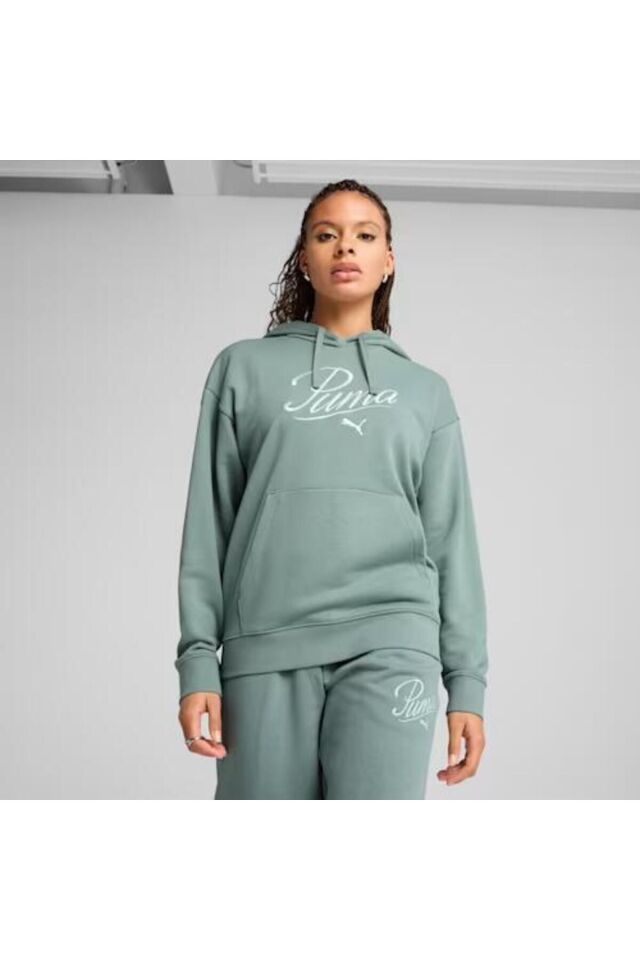 PUMA KADIN SCRIPT COMFORT HOODİE EŞOFMAN ÜST 68498330