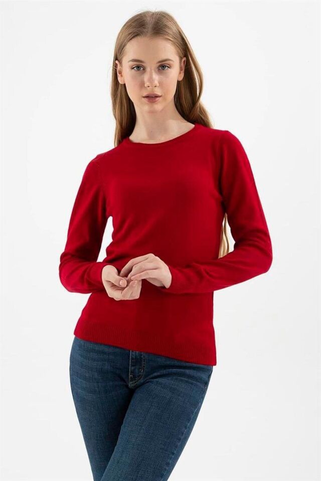 FASHION FRIENDS KADIN BİSİKLET YAKA KAZAK 23K0245K1