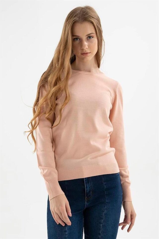 FASHION FRIENDS KADIN BİSİKLET YAKA KAZAK 23K0245K1