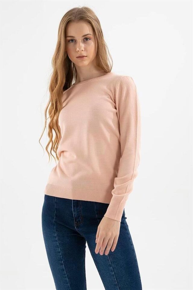 FASHION FRIENDS KADIN BİSİKLET YAKA KAZAK 23K0245K1