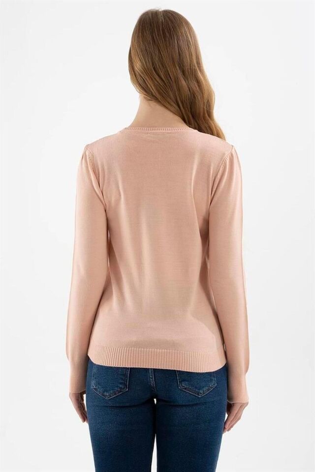 FASHION FRIENDS KADIN BİSİKLET YAKA KAZAK 23K0245K1