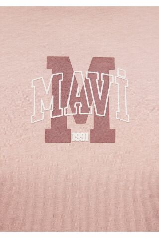 MAVİ KADIN MAVİ BASKILI TİŞÖRT Misty Rose 1612633-71164