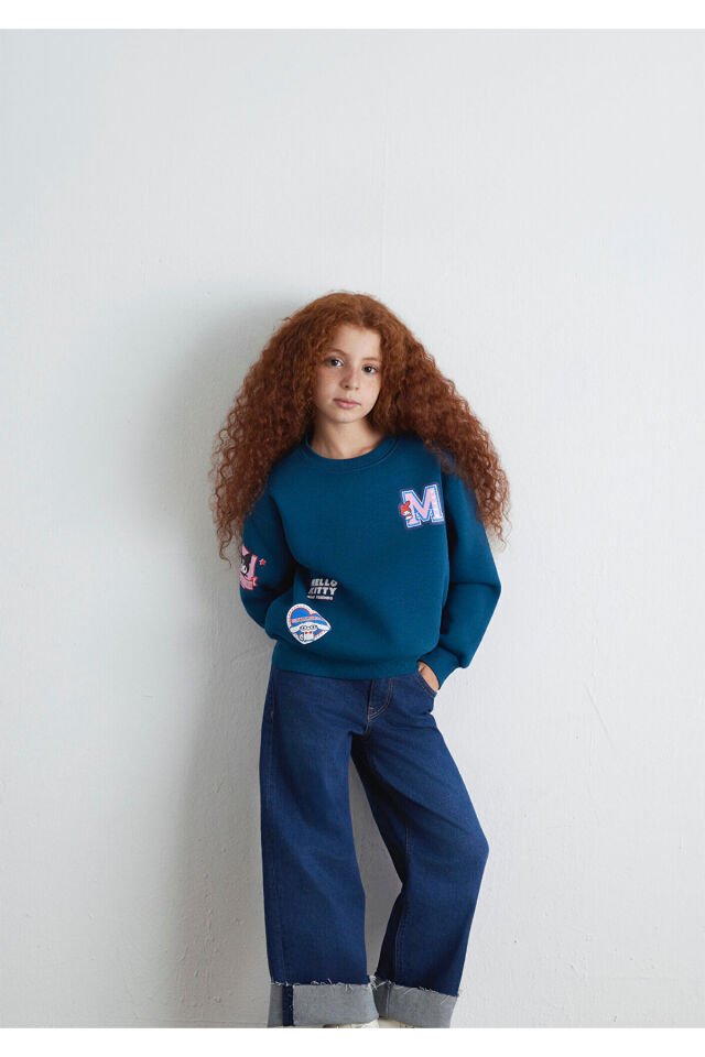 MAVİ ÇOCUK HELLO KITTY BASKILI SWEATSHIRT Poseidon 7S10164-89110