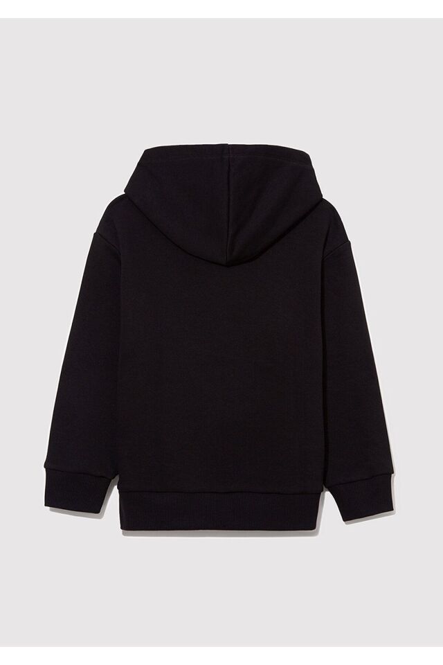 MAVİ ÇOCUK MICKEY BASKILI KAPÜŞONLU SWEATSHIRT Siya 6S10088-900