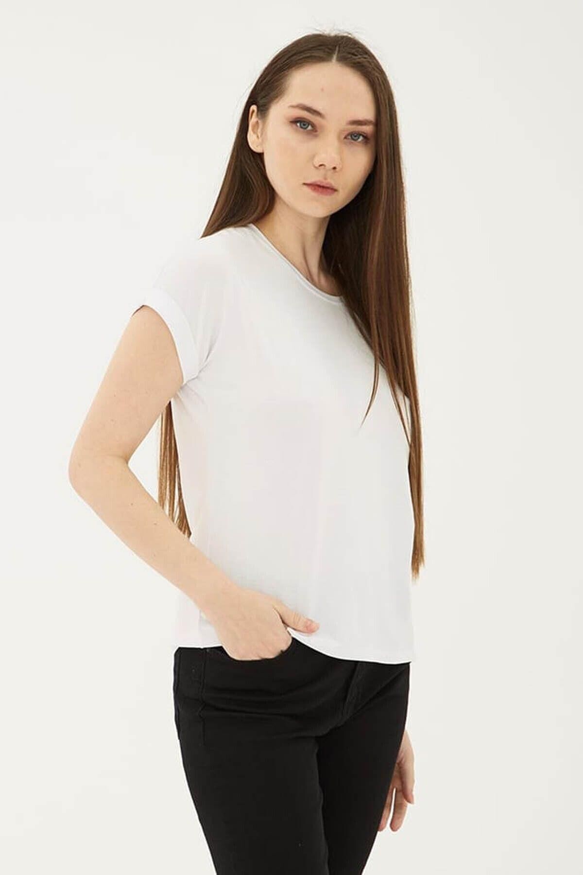 FASHION FRIENDS KADIN BİSİKLET YAKA BLUZ 25Y0194K1