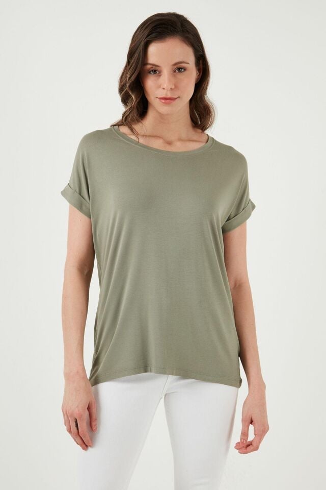 FASHION FRIENDS KADIN BİSİKLET YAKA BLUZ 25Y0194K1