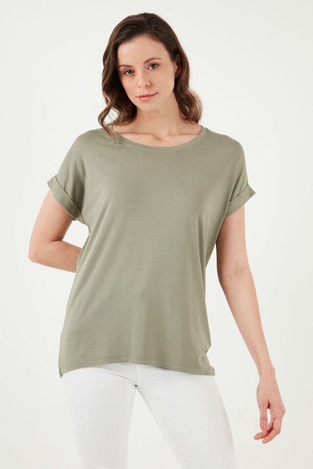 FASHION FRIENDS KADIN BİSİKLET YAKA BLUZ 25Y0194K1