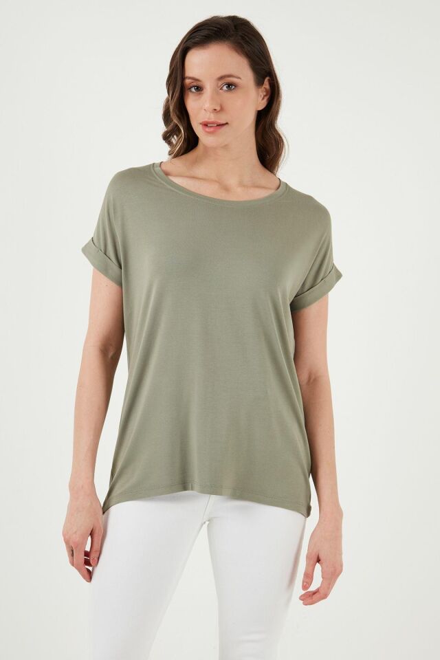 FASHION FRIENDS KADIN BİSİKLET YAKA BLUZ 25Y0194K1