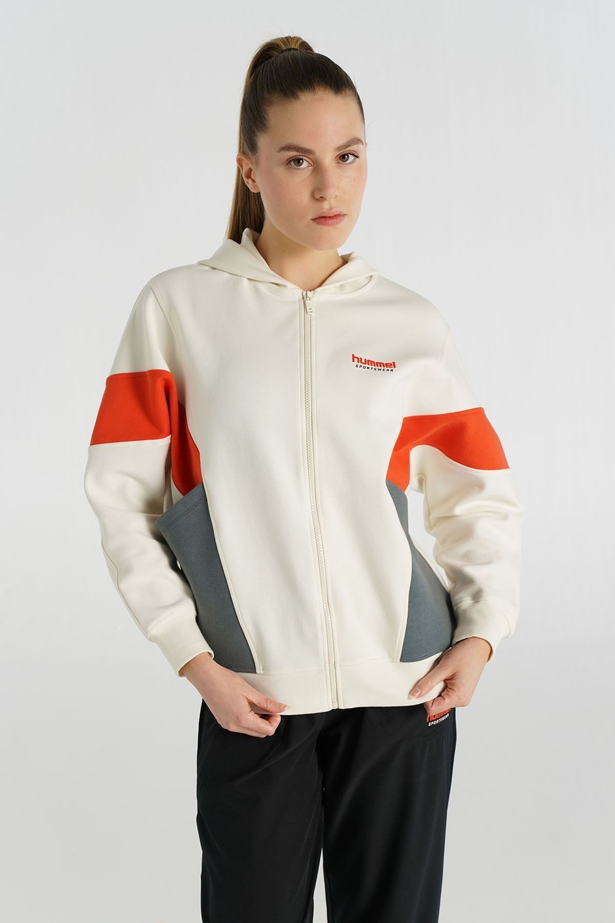 HUMMEL KADIN FERMUARLI HOODIE HMLPURA ZIP HOODIE 922282