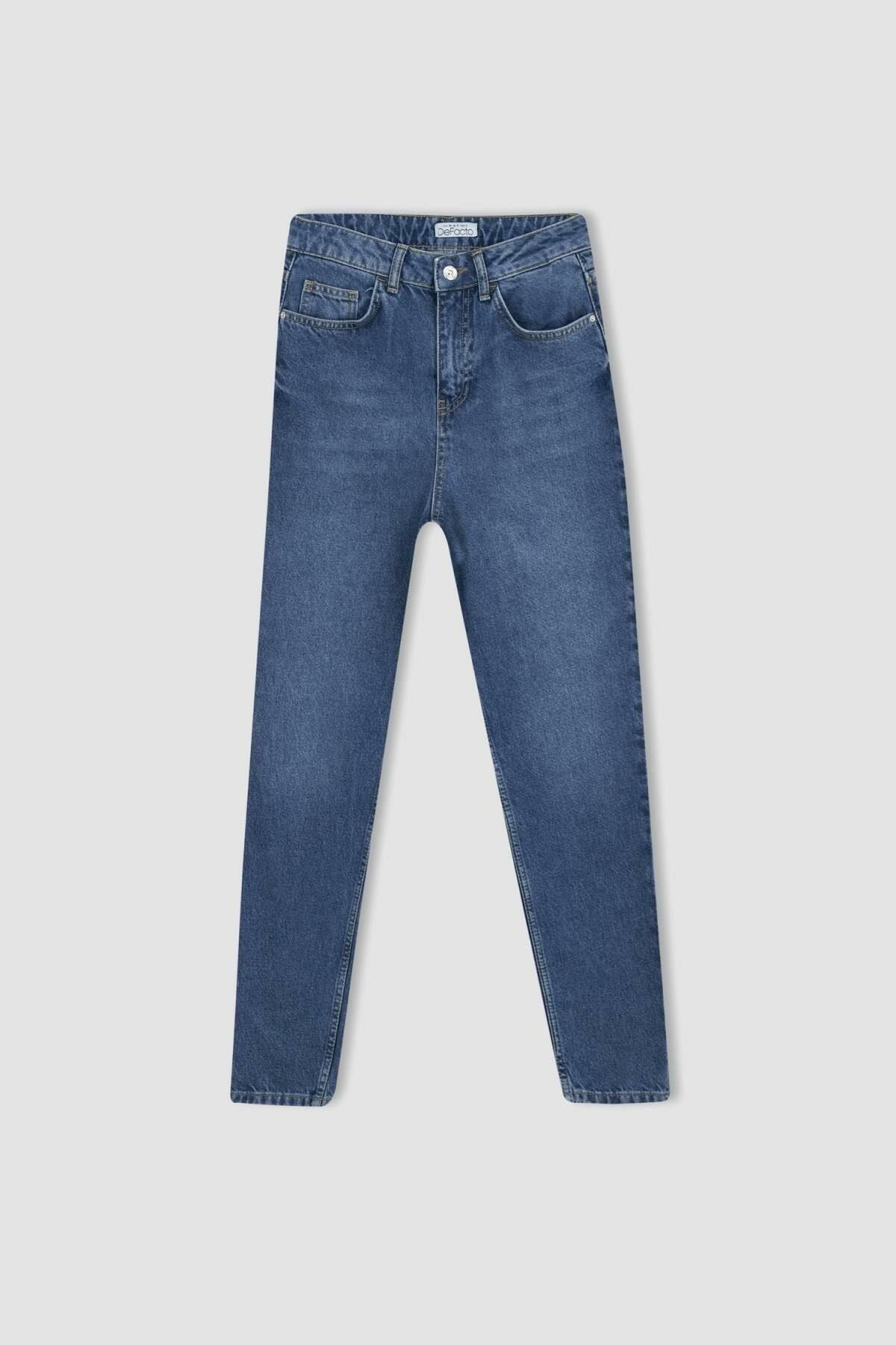 DEFACTO KADIN MOM FİT JEAN PANTOLON A0689AX