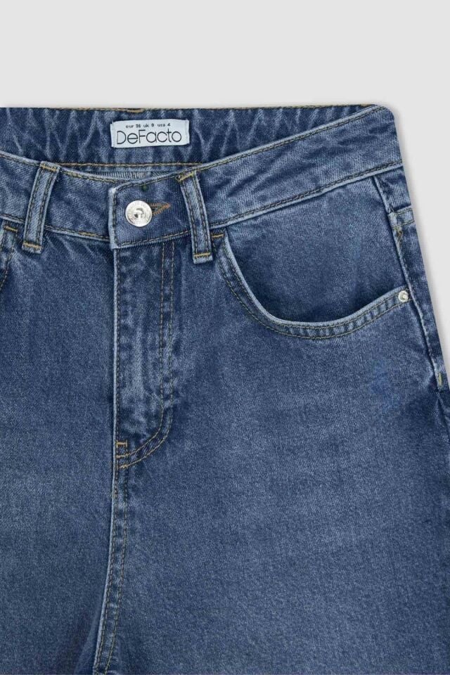 DEFACTO KADIN MOM FİT JEAN PANTOLON A0689AX