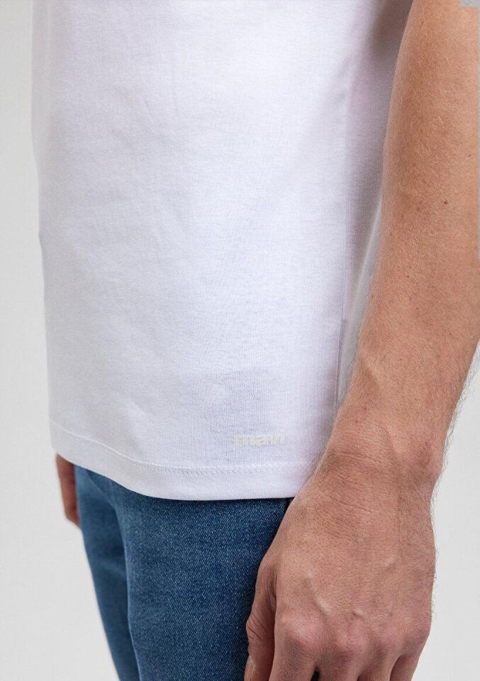 MAVİ ERKEK TİŞÖRT  Beyaz 063747-620