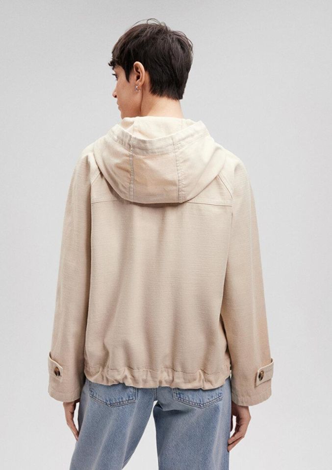 MAVİ KADIN ÇİFT CEPLİ CEKET Oyster Gray 1110025-70182