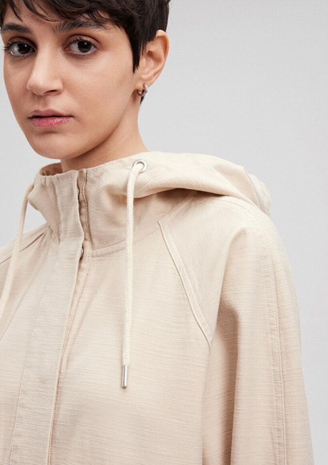 MAVİ KADIN ÇİFT CEPLİ CEKET Oyster Gray 1110025-70182