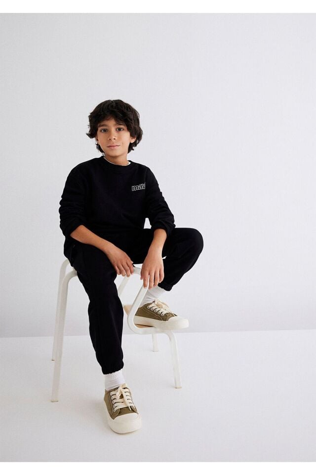 MAVİ ÇOCUK MAVİ LOGO BASKILI SWEATSHIRT Siyah 6S10034-900