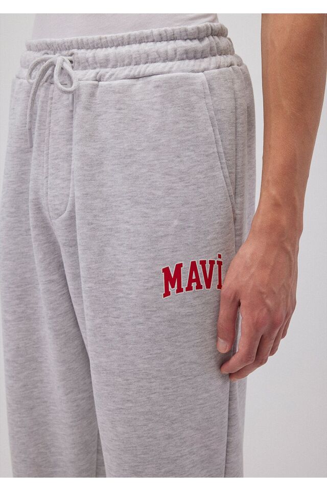 MAVİ ERKEK MAVİ BASKILI EŞOFMAN ALTI Kar Gri MelanJ 0010207-85438