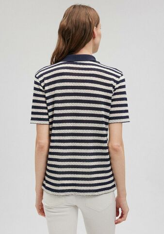 MAVİ KADIN POLO YAKA PENYE Navy Blazer Stripe 1612300-86625