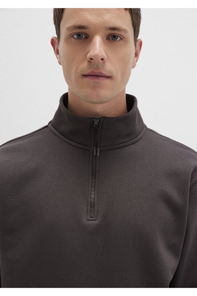 MAVİ ERKEK YARIM FERMUARLI SWEATSHIRT After Dark 0S10278-70219