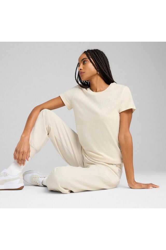 PUMA KADIN SCRIPT TEE TİŞÖRT 68498287