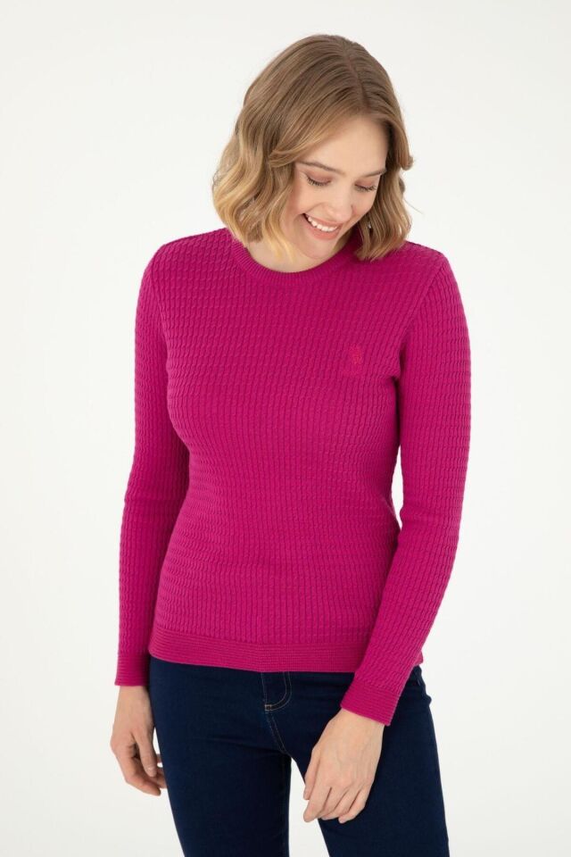 U.S. POLO ASSN. KADIN TRİKO KAZAK G082SZ0TK-000-1923734