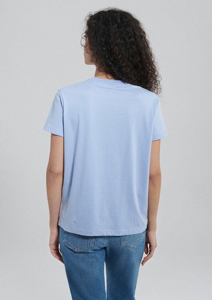 MAVİ KADIN MAVI BASKILI  TIŞORT Lavender Lustre 1612240-70827