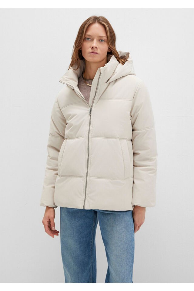 MAVİ KADIN KAPŞONLU CEKET Taş 1110445-70143