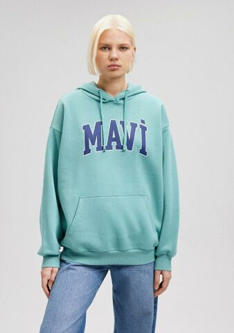 MAVİ KADIN MAVİ LOGO KAPÜŞONLU SWEATSHIRT Bristol B 1600361-71823