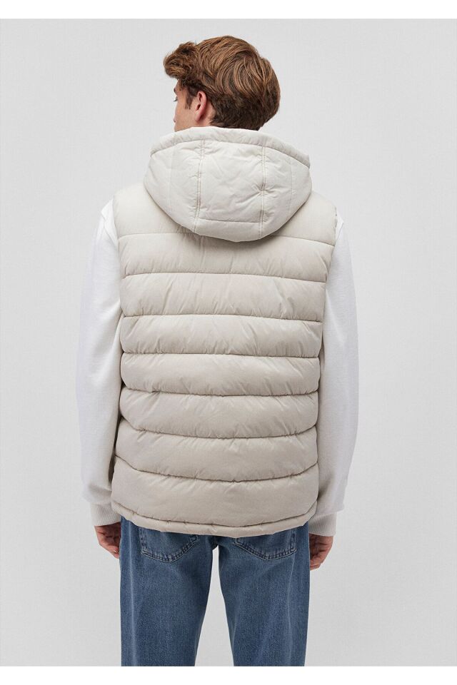 MAVİ ERKEK KAPÜŞONLU YELEK Ay Taşı Beji 010442-70144