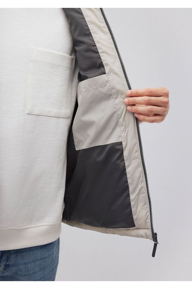 MAVİ ERKEK KAPÜŞONLU YELEK Ay Taşı Beji 010442-70144